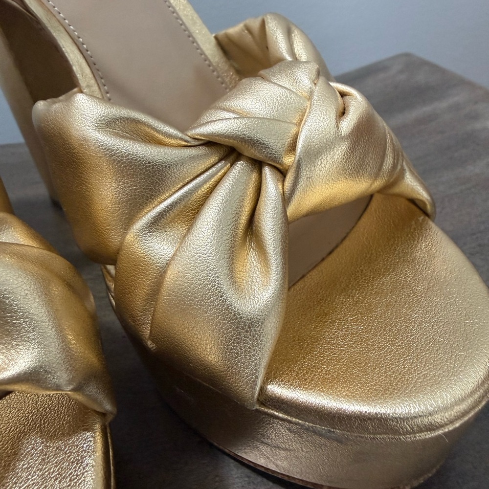 Michael Kors plataform Gold Shoes - Picture 13 of 14